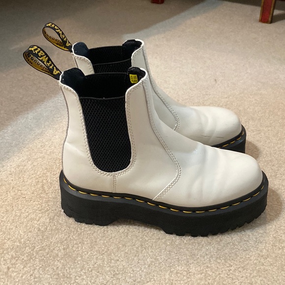 Dr. Martens Shoes - White platform Dr Martens